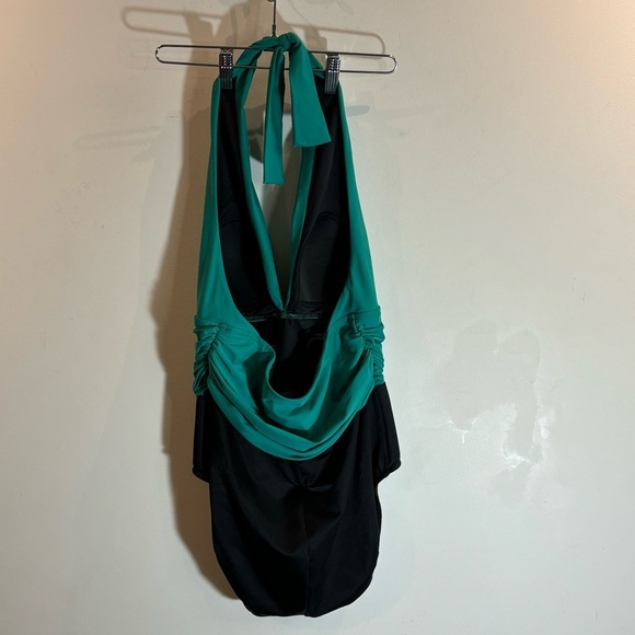 MAGICSUIT by MiracleSuit Sz 12 Yves Shirred Halter Top Padded  Cups Bathing Suit - Picture 5 of 8